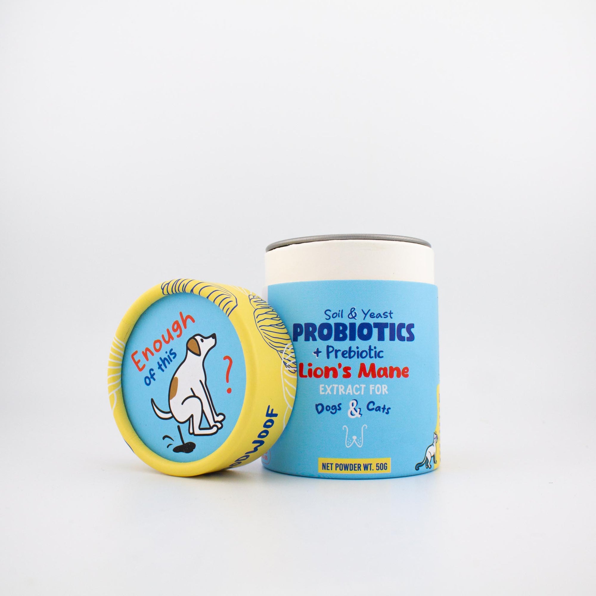 Soil & Yeast Probiotics + Prebiotic Lion’s Mane Extract for Dogs & Cats